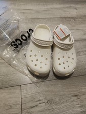 White Classic Crocs Size UK 6
